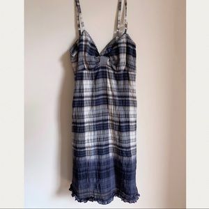 Plaid Trussardi Jeans Mini Dress